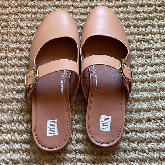 Fitflop Allegro Mules in Tan Leather - Picture 2 of 6
